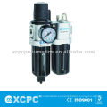 Filtro de aire fuente tratamiento XACP serie y combinación de filtro regulador lubricador FRL de aire preparación unidades aire